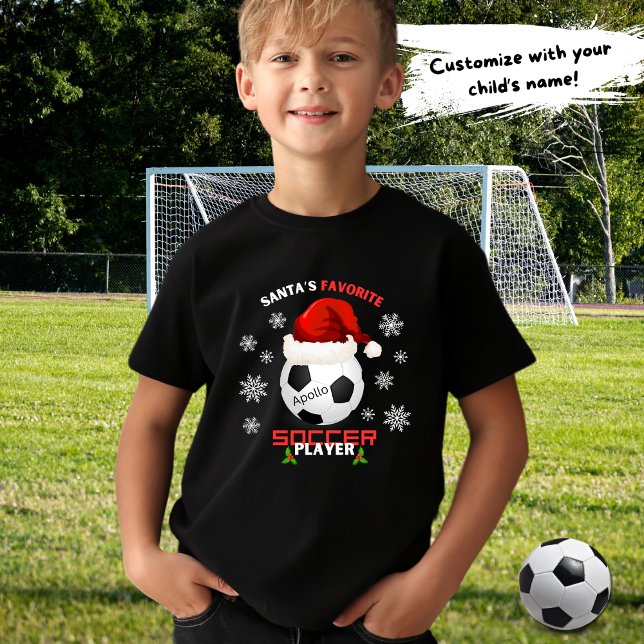Camiseta Papais noeis de jogadores de futebol favoritos Nat (Criador carregado)