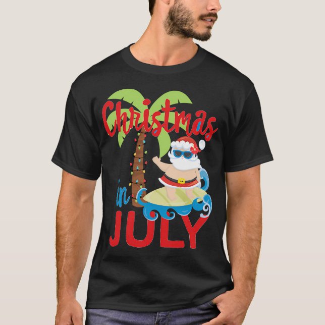 Camiseta Papais noeis de julho de Verão (Frente)