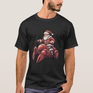 Camiseta Papais noeis De Lagosta Engraçada Na Lagosta De Na