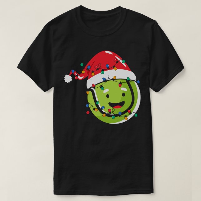 Camiseta Papais noeis de lâmpadas de natal (Frente do Design)