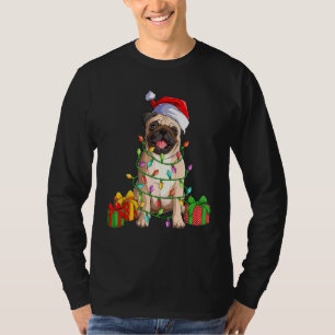 Camiseta Papais noeis De Lúpulo Gelmas Cachorro De Natal Pa
