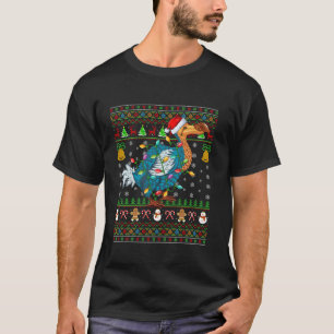 Camiseta Papais noeis de Luz do Xmas Dodo Bird no Natal