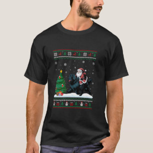 Camiseta Papais noeis de Luzes de Árvore de Natal Feias And