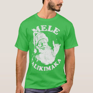 Camiseta Papais noeis de Mele Kalikimaka Shaka Hawaii