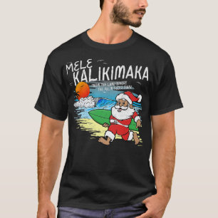 Camiseta Papais noeis de Mele Kalikimaka Shaka Hawaii