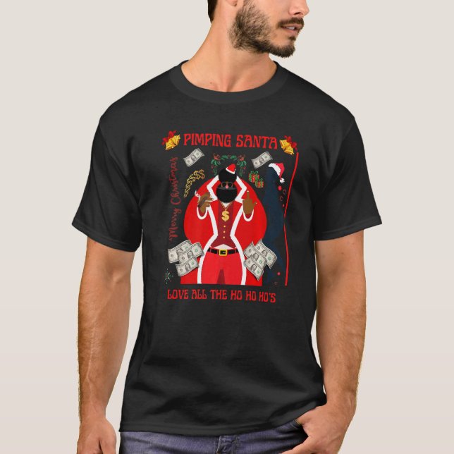 Camiseta Papais noeis de Natal adoram os Ho Ho Ho's (Frente)