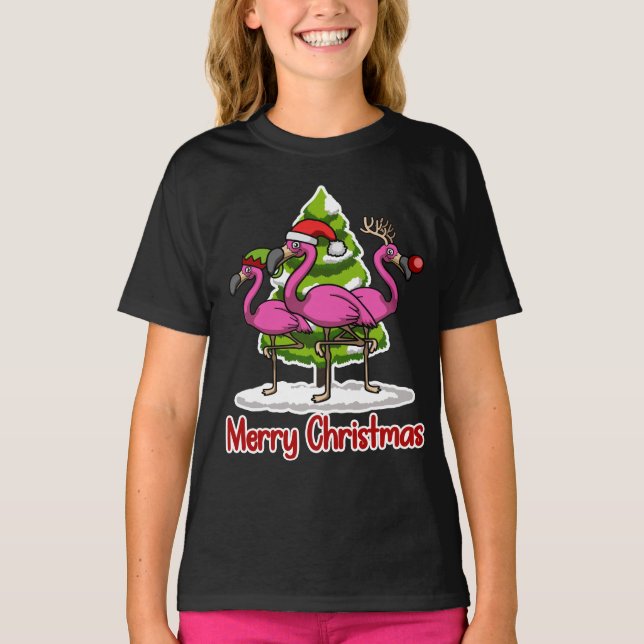 Camiseta Papais noeis de Natal bonitos Presente de Natal Fl (Frente)