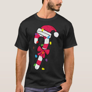 Camiseta Papais noeis de Natal Candy Cane Xmas Kids Toddler