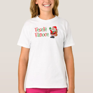 Camiseta Papais noeis de Natal checos Vesele Vanoce
