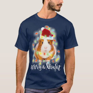 Camiseta Papais noeis de Natal da Guiné - Feliz - Bright Gu