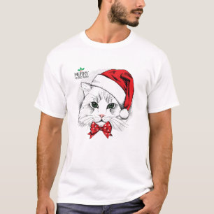 Camiseta papais noeis de Natal da T Shirt Merry Natal