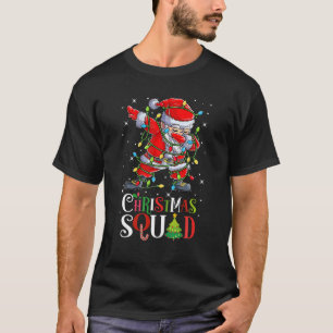 Camiseta Papais noeis de Natal Dançando no Quad