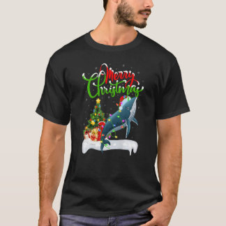 Camiseta Papais noeis de Natal de Baleia de Choque Pr