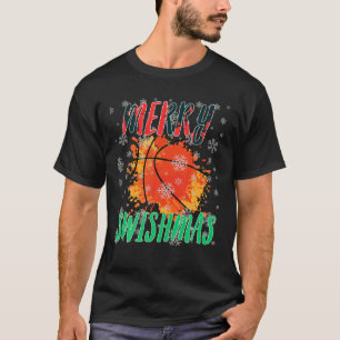 Camiseta Papais noeis de natal de basquete engraçados de Fe