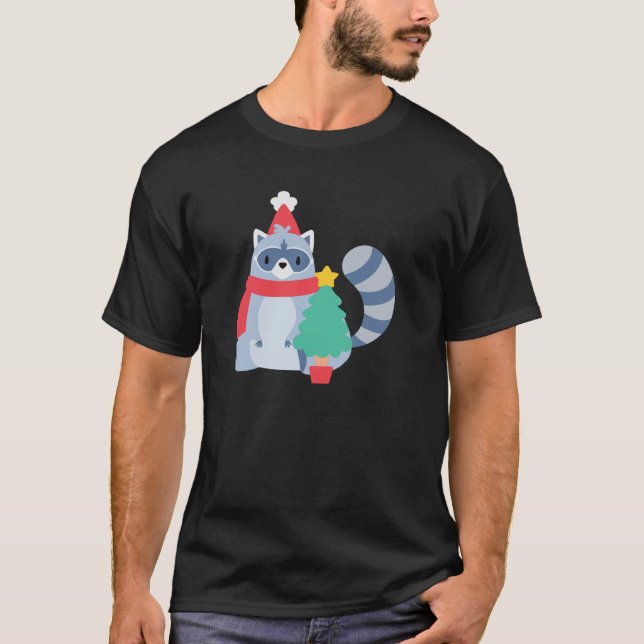 Camiseta papais noeis de natal de natal feio, árvore de xma (Frente)