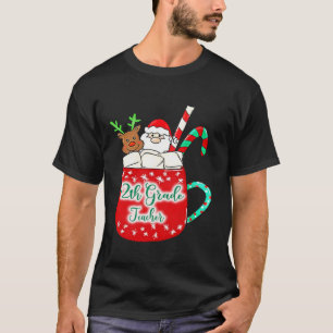 Camiseta Papais noeis de Natal de Professores 12 Candy Cane
