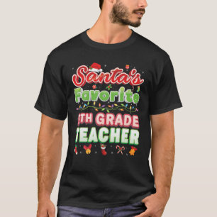 Camiseta Papais noeis de Natal de Professores do 5 Favorito