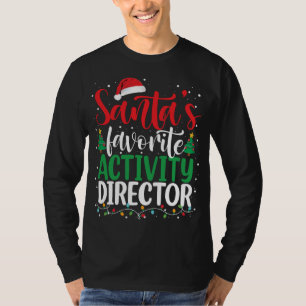 Camiseta Papais noeis de Natal do Diretor de Atividade Favo