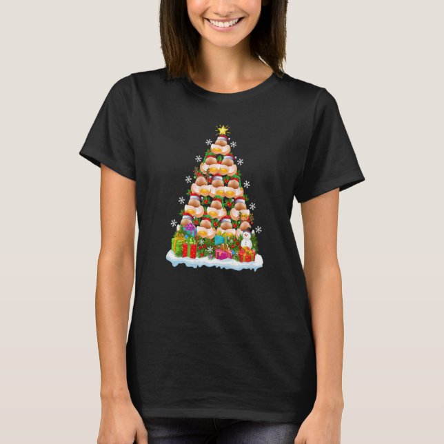 Camiseta Papais noeis de Natal do Egg Xmas (Frente)