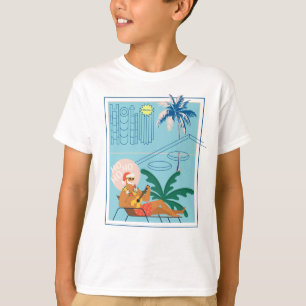 Camiseta Papais noeis de Natal do Havaí Viagem Praia Tropi