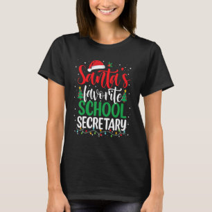Camiseta Papais noeis de Natal do Secretário de Escola Favo