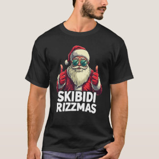 Camiseta Papais noeis de Natal do Skibidi Rizzmas Rizz