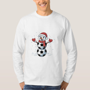 Camiseta Papais noeis de Natal do Snowman Baseball Esporte