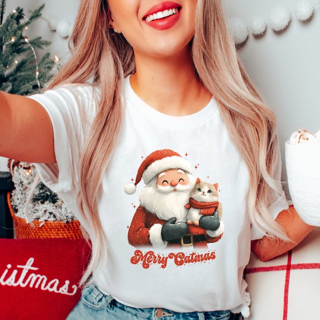 Camiseta Papais noeis de natal e T-shirt de feliz (Criador carregado)