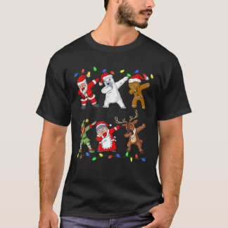 Camiseta Papais noeis De Natal Elf E Amigos Meninos