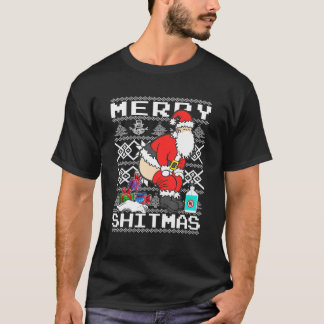 Camiseta Papais noeis de Natal engraçados