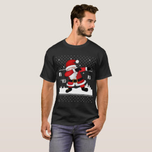 Camiseta Papais noeis De Natal Engraçados Dabbing T-shirt