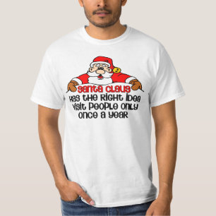 Camiseta Papais noeis De Natal Engraçados Visitam Bah Humb