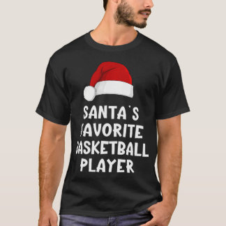 Camiseta Papais noeis de Natal Favoritos Jogador de Basquet