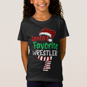 Camiseta Papais noeis de Natal favoritos para o lutador Pap