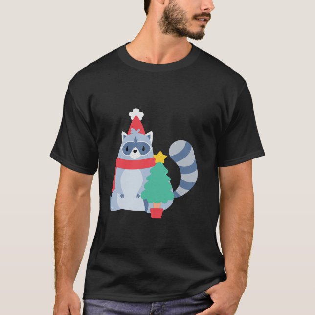 Camiseta Papais noeis de Natal Feias, Árvore de Natal Feliz (Frente)