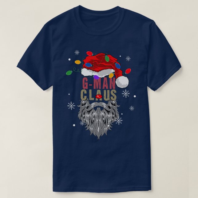 Camiseta Papais noeis de Natal Feias do MensClaus com Vovô  (Frente do Design)