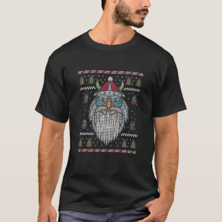 Camiseta Papais noeis de Natal feias nórdicas de Natal