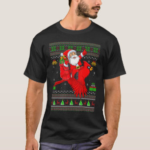 Camiseta Papais noeis de Natal Feios Andando no Natal Cardi