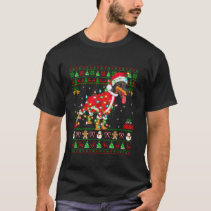 Camiseta Papais noeis de Natal Feios Figurume Doberman Dog