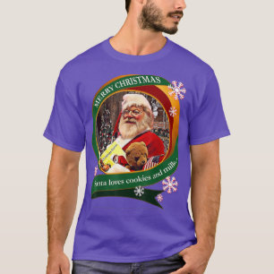Camiseta Papais noeis de Natal Feliz Adora Cookies e Desenh