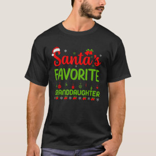 Camiseta Papais noeis de Natal - Feliz favorita da neta Xma