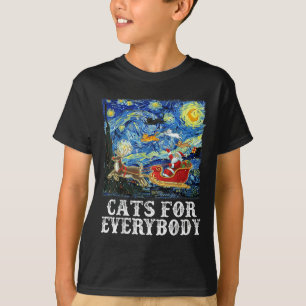 Camiseta Papais noeis De Natal Gatos De Dorga Para Todos Es