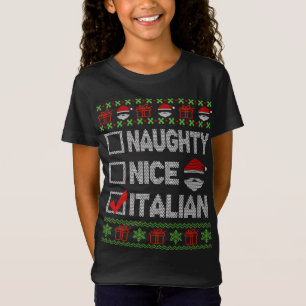 Camiseta Papais noeis De Natal Italianos Muito Bons Que Eng