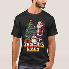 Camiseta Papais noeis de Natal Jolly Vibes