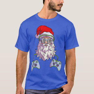 Camiseta Papais noeis de Natal Legal Vídeo Gamer Boys Men C