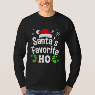 Camiseta Papais noeis de Natal Malvados Ho Pajama Favorito