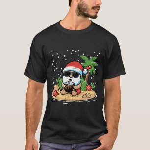 Camiseta Papais noeis De Natal Os Homens Tropicais Do Havaí