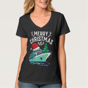 Camiseta Papais noeis de Natal para a Família de Naves de N