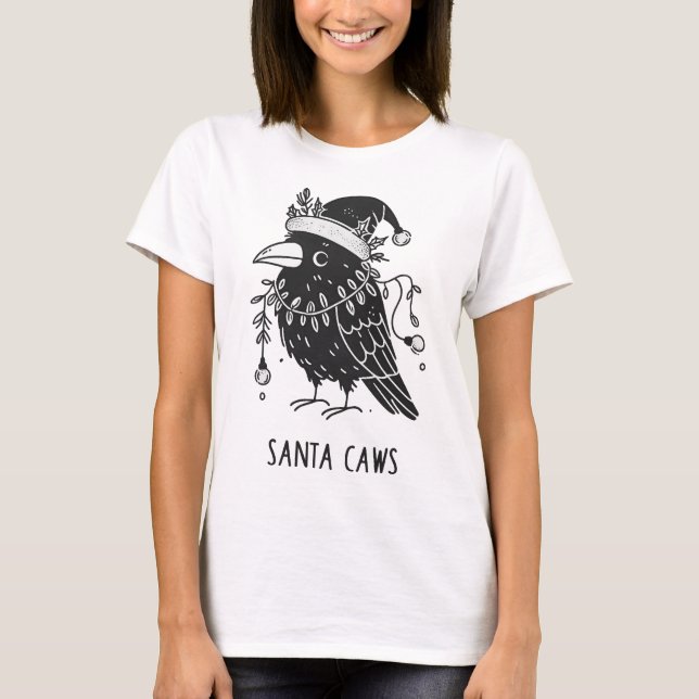 Camiseta Papais noeis de Natal Raven (Frente)