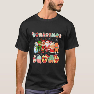 Camiseta Papais noeis de Natal Reindeer Elf Meninas Criança